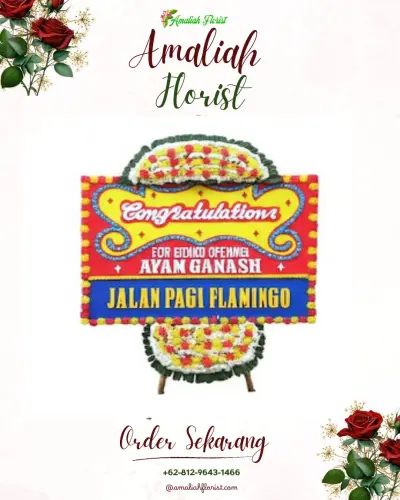 Bunga Papan Congratulation di Grinting